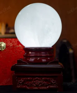 Quả Cầu Phong Thủy Canxit Trắng - 4,498kg - M24714498
