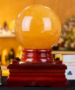 Quả Cầu Phong Thủy Canxit Vàng - 10,55kg - M29061055