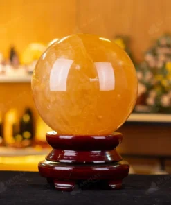 Quả Cầu Phong Thủy Canxit Vàng - 10,55kg - M29061055