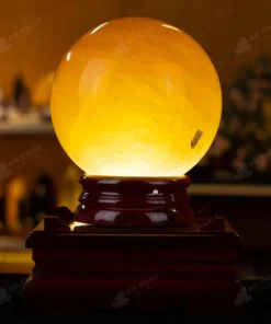 Quả Cầu Phong Thủy Canxit Vàng - 10,55kg - M29061055