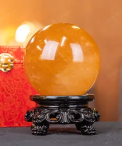 Quả Cầu Phong Thủy Canxit Vàng - 1,802kg - M29061802