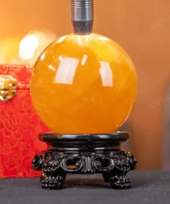 Quả Cầu Phong Thủy Canxit Vàng - 1,802kg - M29061802