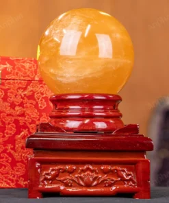 Quả Cầu Phong Thủy Canxit Vàng - 2,872kg - M29062872