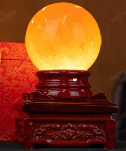 Quả Cầu Phong Thủy Canxit Vàng - 3,194kg - M29063194