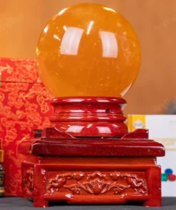 Quả Cầu Phong Thủy Canxit Vàng - 3,194kg - M29063194