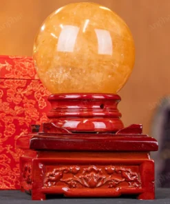 Quả Cầu Phong Thủy Canxit Vàng - 3,204kg - M29063204