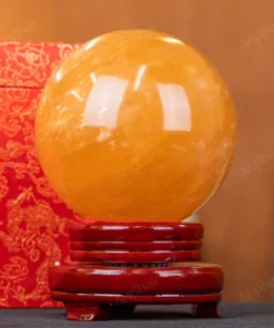 Quả Cầu Phong Thủy Canxit Vàng - 3,204kg - M29063204