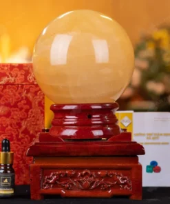 Quả Cầu Phong Thủy Canxit Vàng - 4,2kg - M290642