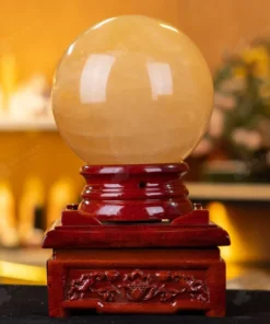 Quả Cầu Phong Thủy Canxit Vàng - 4,2kg - M290642