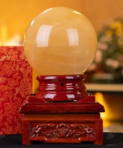 Quả Cầu Phong Thủy Canxit Vàng - 4,2kg - M290642