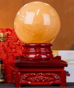 Quả Cầu Phong Thủy Canxit Vàng - 4,274kg - M29064274