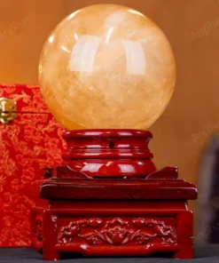 Quả Cầu Phong Thủy Canxit Vàng - 4,274kg - M29064274