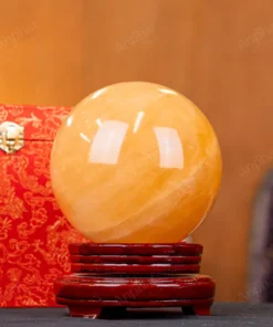 Quả Cầu Phong Thủy Canxit Vàng - 4,274kg - M29064274