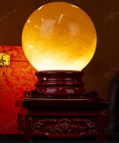 Quả Cầu Phong Thủy Canxit Vàng - 4,274kg - M29064274