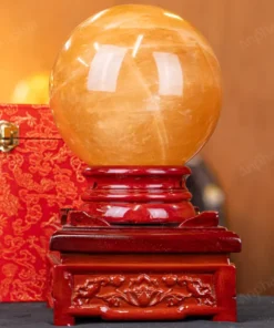 Quả Cầu Phong Thủy Canxit Vàng - 4,832kg - M29064832