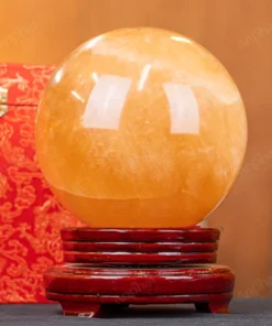 Quả Cầu Phong Thủy Canxit Vàng - 4,832kg - M29064832