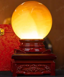 Quả Cầu Phong Thủy Canxit Vàng - 4,832kg - M29064832