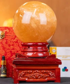 Quả Cầu Phong Thủy Canxit Vàng - 4,832kg - M29064832