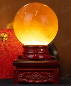 Quả Cầu Phong Thủy Canxit Vàng - 5,544kg - M29065544