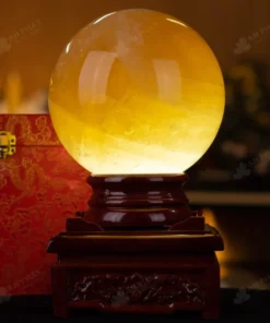 Quả Cầu Phong Thủy Canxit Vàng - 6,4kg - M290664
