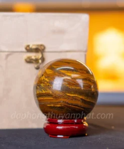 Quả Cầu Phong Thủy Đá Mắt Hổ 0.72Kg M039016 - 8cm