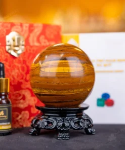 Quả Cầu Phong Thủy Đá Mắt Hổ - 0,58kg - M2769058