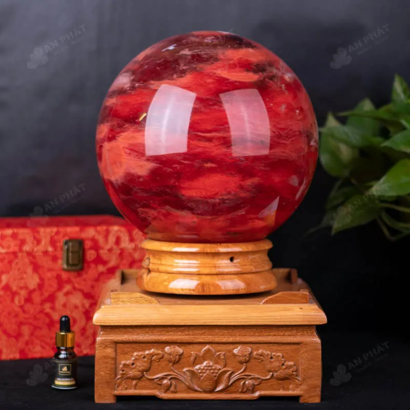 Quả Cầu Đá Núi Lửa Đỏ - 16,7 Kg - M0346167