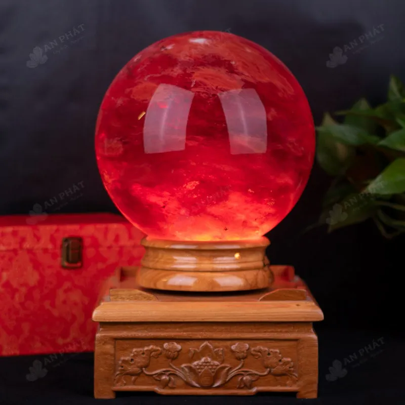 Quả Cầu Đá Núi Lửa Đỏ - 16,7 Kg - M0346167