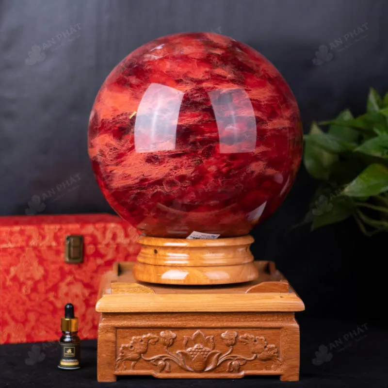 Quả Cầu Đá Núi Lửa Đỏ - 21Kg - M034621
