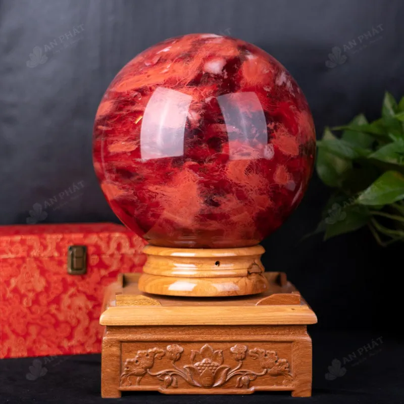 Quả Cầu Đá Núi Lửa Đỏ - 21Kg - M034621