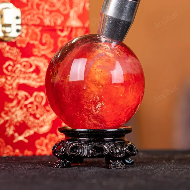 Quả Cầu Đá Núi Lửa Đỏ - 0,34kg - M2157034