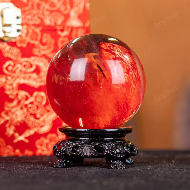 Quả Cầu Đá Núi Lửa Đỏ - 0,34kg - M2157034