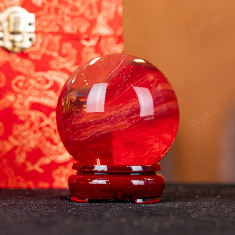 Quả Cầu Đá Núi Lửa Đỏ - 0,38kg - M2157038