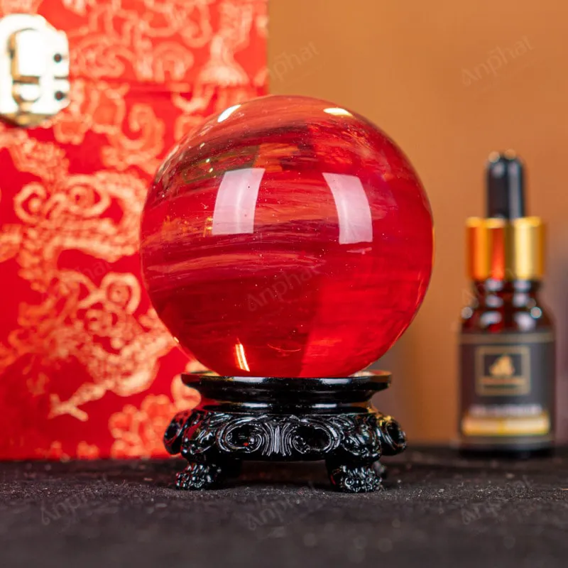 Quả Cầu Đá Núi Lửa Đỏ - 0,38kg - M2157038