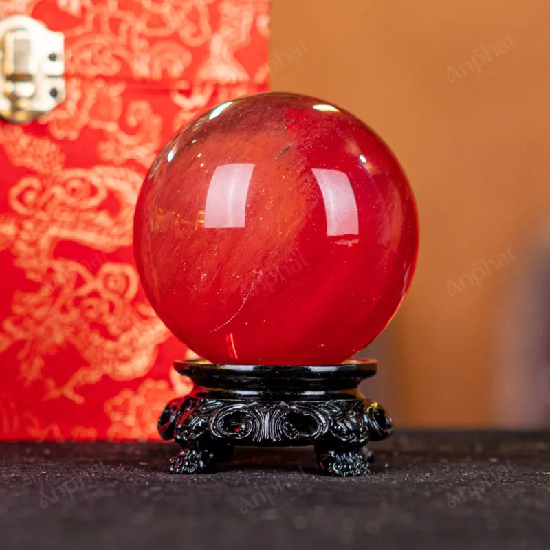 Quả Cầu Đá Núi Lửa Đỏ - 0,38kg - M2157038