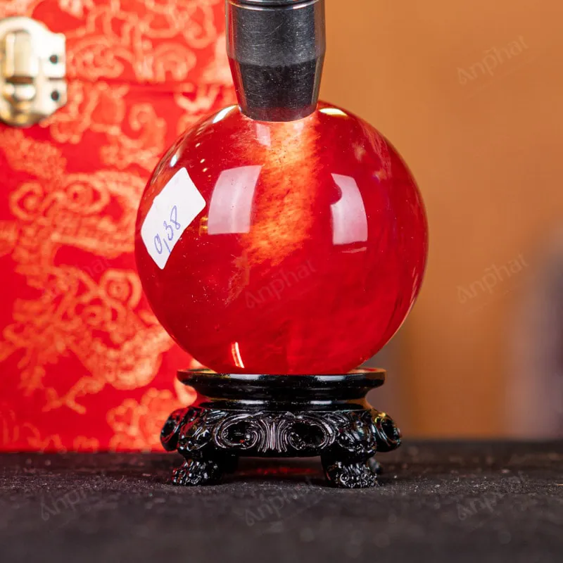 Quả Cầu Đá Núi Lửa Đỏ - 0,38kg - M2157038