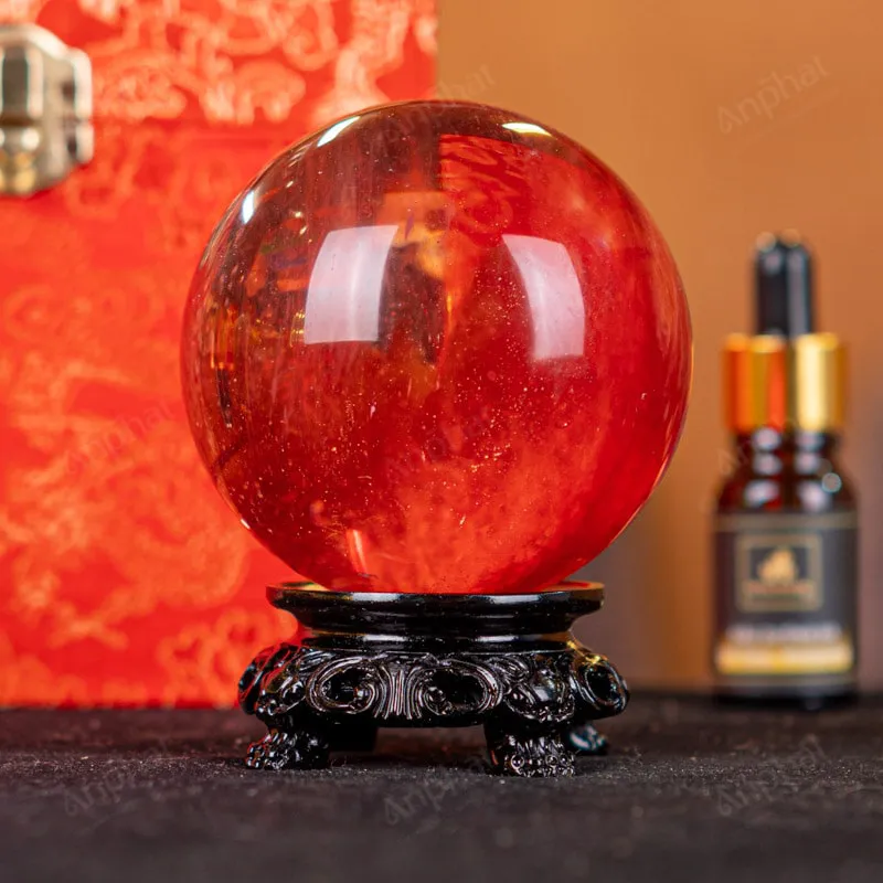 Quả Cầu Đá Núi Lửa Đỏ - 0,48kg - M2157048