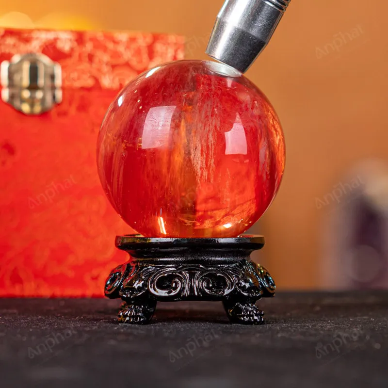 Quả Cầu Đá Núi Lửa Đỏ - 0,5kg - M2157050