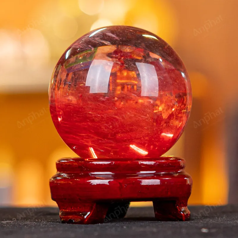 Quả Cầu Đá Núi Lửa Đỏ - 0,523kg - M21570523