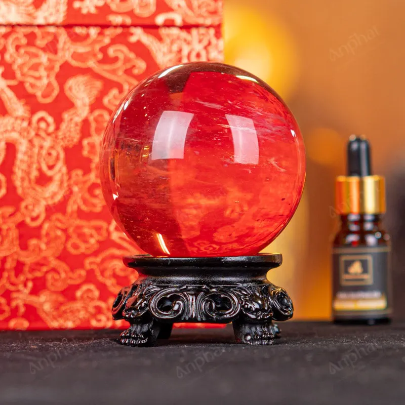 Quả Cầu Đá Núi Lửa Đỏ - 0,523kg - M21570523