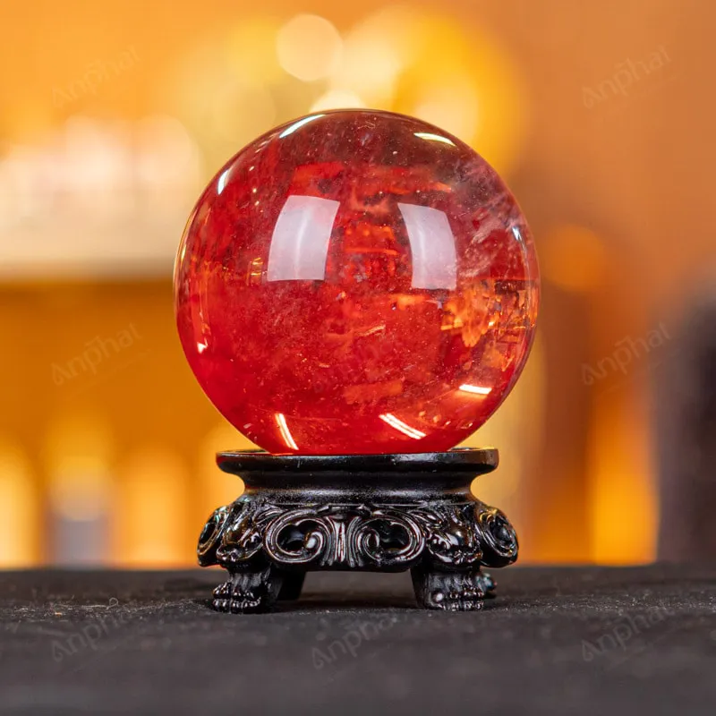 Quả Cầu Đá Núi Lửa Đỏ - 0,523kg - M21570523