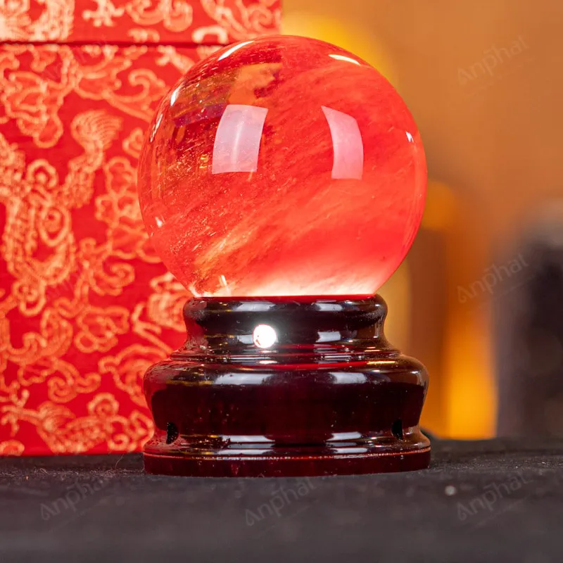 Quả Cầu Đá Núi Lửa Đỏ - 0,6kg - M215706