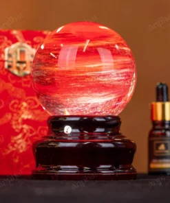 Quả Cầu Đá Núi Lửa Đỏ - 0,6kg - M215706