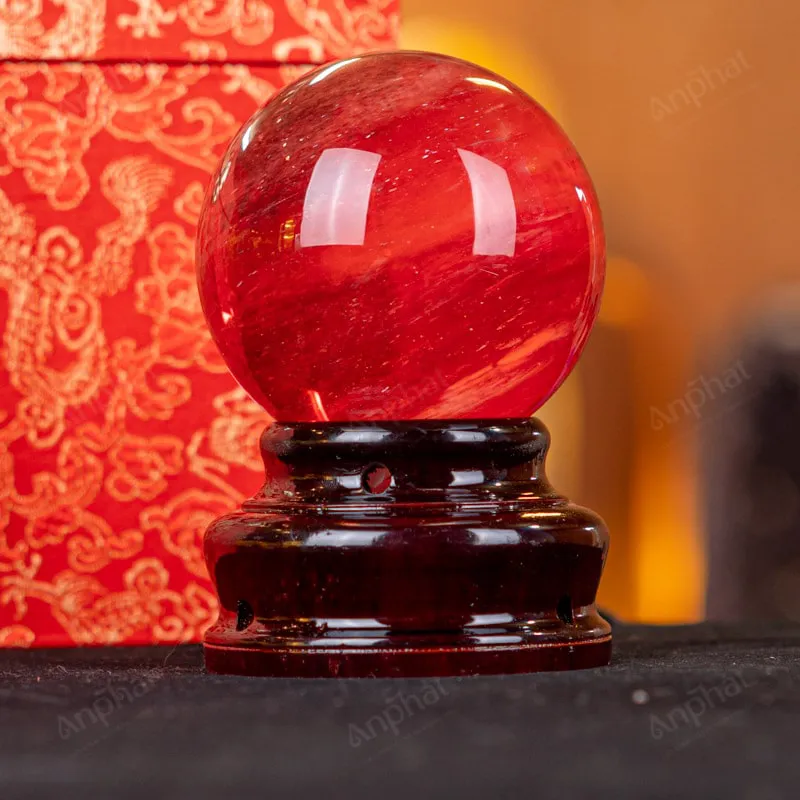 Quả Cầu Đá Núi Lửa Đỏ - 0,6kg - M215706