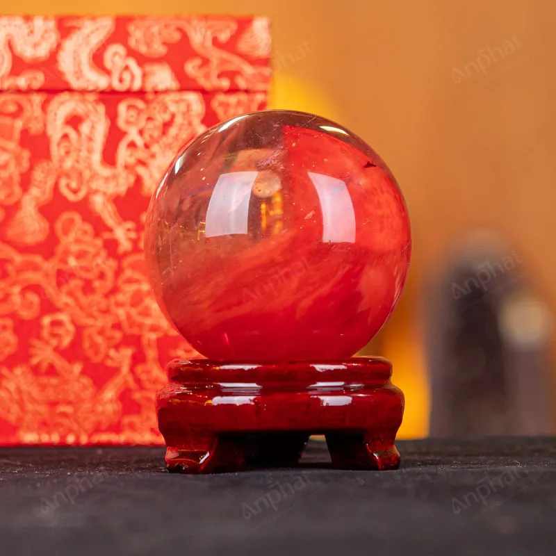 Quả Cầu Đá Núi Lửa Đỏ - 0,661kg - M21570661