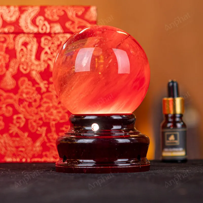 Quả Cầu Đá Núi Lửa Đỏ - 0,661kg - M21570661