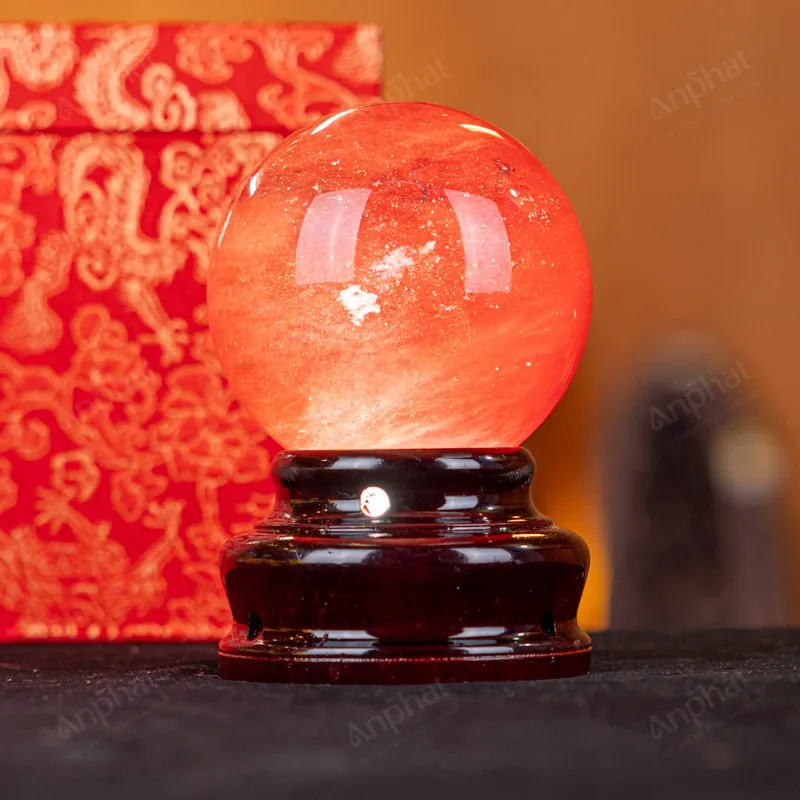 Quả Cầu Đá Núi Lửa Đỏ - 0,661kg - M21570661