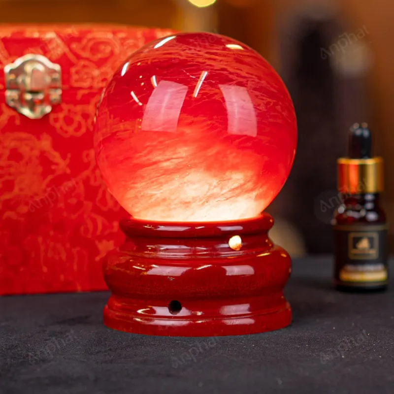 Quả Cầu Đá Núi Lửa Đỏ - 0,78kg - M2157078