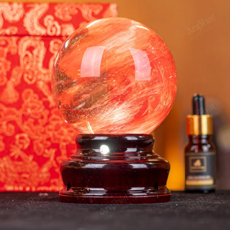 Quả Cầu Đá Núi Lửa Đỏ - 0,861kg - M21570861