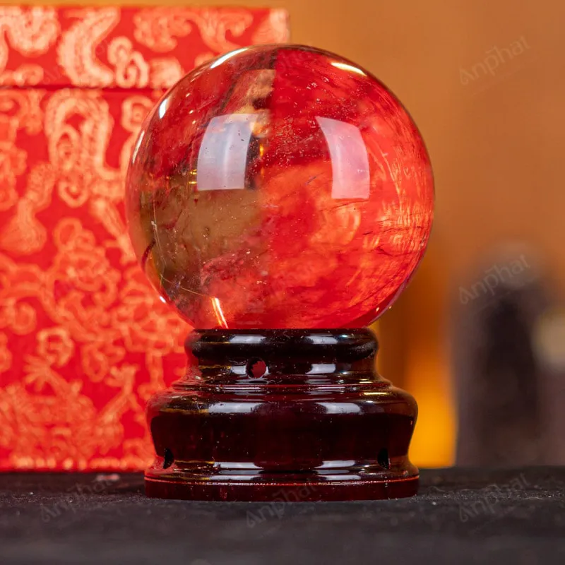 Quả Cầu Đá Núi Lửa Đỏ - 0,861kg - M21570861